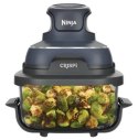 Ninja CRISPi Pojedynczy 3,8 l 1700 W Frytkownica na gorące powietrze Niebieski, Szary, Przezroczysty