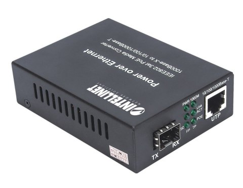 Intellinet 508216 konwerter sieciowy 1000 Mbit/s Czarny