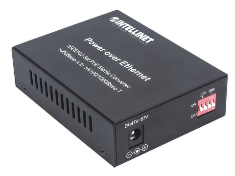 Intellinet 508216 konwerter sieciowy 1000 Mbit/s Czarny