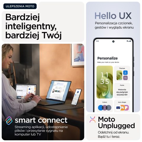 Smartfon Motorola moto g86 5G 16,9cm (6.67") Dual SIM Android 15 USB Type-C 8GB 256GB 5200mAh Ciemny Niebieski