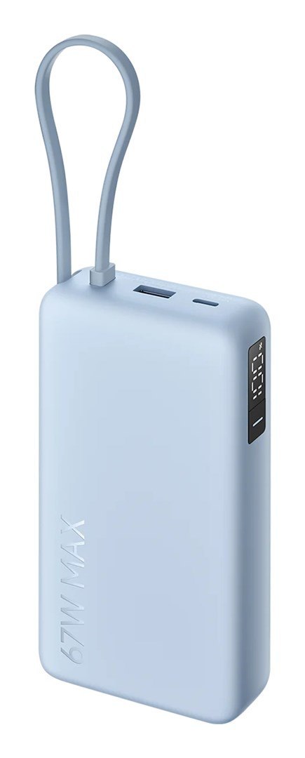 Powerbank Xiaomi 71536 67W Power Bank 20000 (Integrated Cable) Ice Blue
