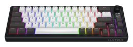 Klawiatura dla graczy Hator Skyfall 65 PRO Wireless szaro-czarna
