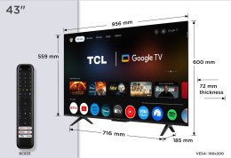 Telewizor TCL 43P7K QLED 40