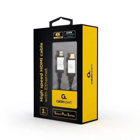 Gembird Kabel HDMI high speed z ethernet Select Plus Series, 3 m