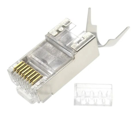 Gembird Wtyk modułowy przelotowy ekranowany CAT7 15u złocony CAT7 15u złocony, 50 szt. w opakowaniu