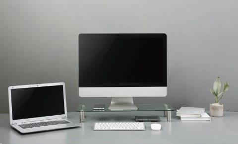 Gembird Podstawka szklana na monitor (rozmiar M)