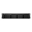 Synology RackStation RS1221+ serwer danych NAS Rack (2U) Ryzen Embedded V1500B 4 GB DDR4 0 TB DiskStation Manager Czarny