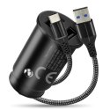 EverActive Ładowarka samochodowa CC-25C 2XUSB 12W + kabel USB-C