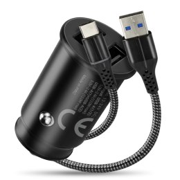 EverActive Ładowarka samochodowa CC-25C 2XUSB 12W + kabel USB-C