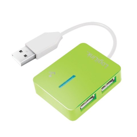 LogiLink HUB USB 2.0 4-portowy Smile - zielony