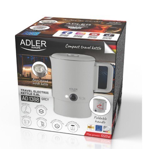 Adler Czajnik turystyczny 0,8 l szary AD 1388