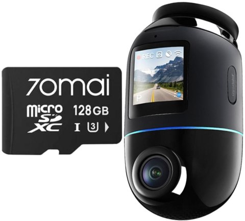 Wideorejestrator 70mai X800 Omni 4K/GPS/WiFi czarny + karta SD 70mai 128GB
