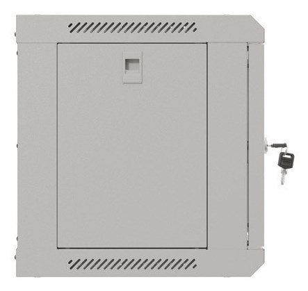 Szafa instalacyjna rack wisząca 19" 6U 540x350 szara drzwi przeszklone Lanberg (Flat Pack)