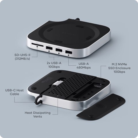 Koncentrator podstawki Satechi do komputera Mac Mini