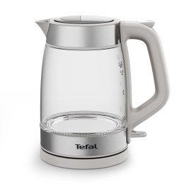 Tefal Glass Kettle KI605B30 czajnik elektryczny 1,7 l 2200 W Szary, Srebrny, Przezroczysty