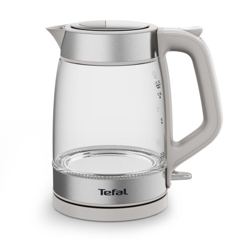 Tefal Glass Kettle KI605B30 czajnik elektryczny 1,7 l 2200 W Szary, Srebrny, Przezroczysty