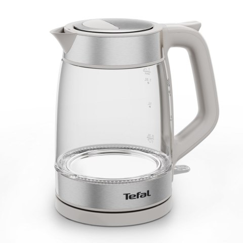 Tefal Glass Kettle KI605B30 czajnik elektryczny 1,7 l 2200 W Szary, Srebrny, Przezroczysty