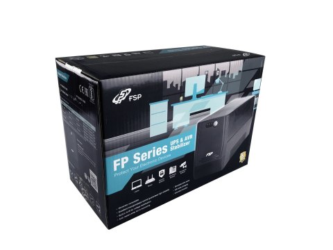 FSP FP 1000 zasilacz UPS Technologia line-interactive 1 kVA 600 W 4 x gniazdo sieciowe