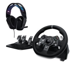 GAMING WHEEL LGT G920+HEADPH G335 BLACK