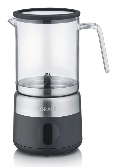 Graef MS802 Automatyczny spieniacz/podgrzewacz do mleka Czarny, Stal nierdzewna