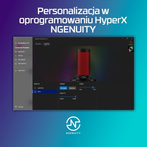HyperX QuadCast 2 - mikrofon USB (czarny)