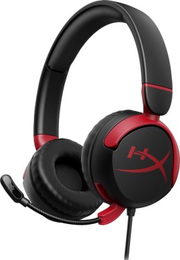Słuchawki z mikrofonem Na głowę Na pałąku HYPERX Cloud Mini Czarne (1.2m /3.5 mm minijack wtyk/Czarno-czerwony)