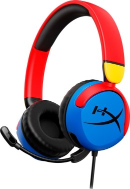 Słuchawki z mikrofonem Na głowę Na pałąku HYPERX Cloud Mini Niebiesko-Czerwone (1.2m /3.5 mm minijack wtyk/Wielokolorowy)