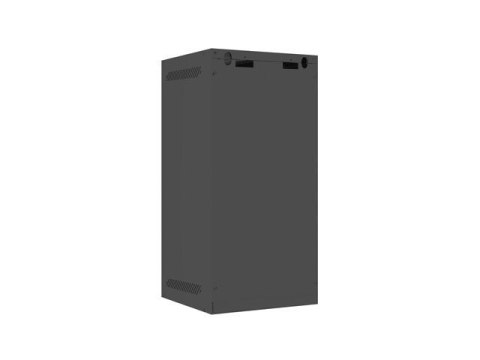 Szafa instalacyjna rack wisząca 10" 12U 280x310 czarna drzwi szklane Lanberg (Flat Pack)