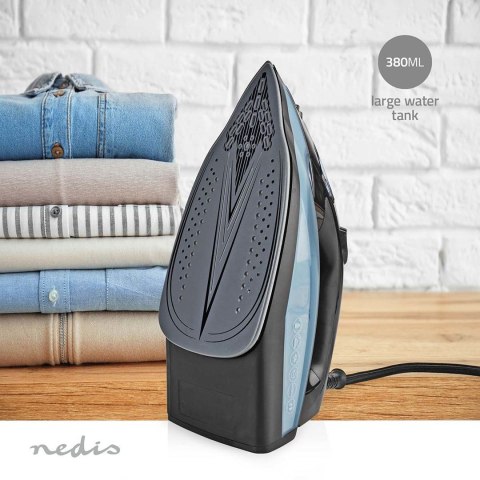 Nedis IRON2000 żelazko Żelazko suche Płyta ceramiczna 2600 W Niebieski