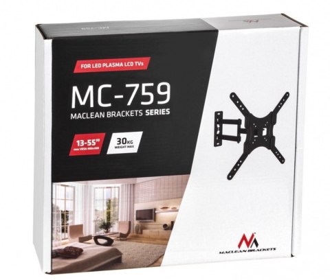 Uchwyt do TV MACLEAN MC-759 (nośność 30kg /13 - 55 cali)