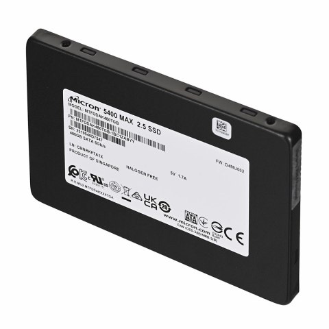 Dysk SSD Micron 5400 MAX 480GB SATA 2.5" MTFDDAK480TGB-1BC1ZABYYT (DWPD 5) Tray