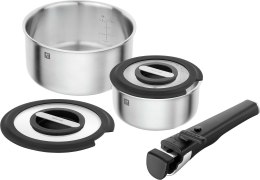 ZWILLING UNLOCK Zestaw 2 garnków z pokrywkami + uchwyt