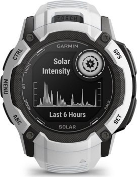 Garmin Instinct 2X Solar z czujnikiem tętna HRV Elevate (kamiennobiały / kamiennobiały pasek)