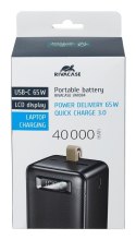 Rivacase VA1084 bank mocy Litowo-polimerowy (LiPo) 40000 mAh Czarny