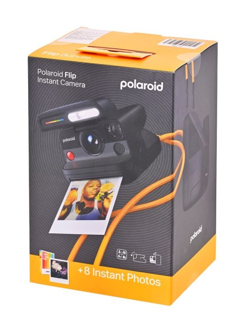 Aparat natychmiastowy z kolorowymi wkładami (8 zdjęć) Polaroid Flip, czarny