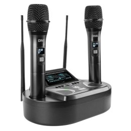 UMA VOCAL SET - Podwójny zestaw bezprzewodowy 2x mikrofon doręczny + odbiornik wraz ze stacją ładowania mikrofonów