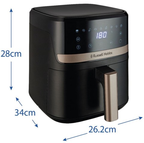 Russell Hobbs SatisFry Heißluftfritteuse Pojedyńczy 4,3 l Autonomiczny 1300 W Frytkownica na gorące powietrze Czarny