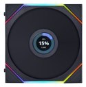 Lian Li Uni Fan TL LCD Obudowa komputera, Procesor Wentylator 14 cm Czarny 1 szt.