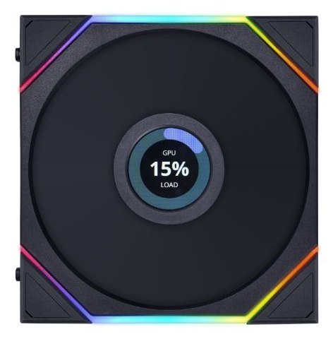 Lian Li Uni Fan TL LCD Obudowa komputera, Procesor Wentylator 14 cm Czarny 1 szt.