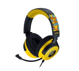 Razer Kraken V4 X Pokemon Zestaw słuchawkowy Przewodowa Opaska na głowę Gaming USB Type-C / USB Type-A Czarny, Żółty