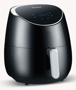 Severin FR 2445 frytkownica Pojedyńczy 5 l Autonomiczny 2000 W Frytkownica na gorące powietrze Czarny, Metaliczny, Srebrny