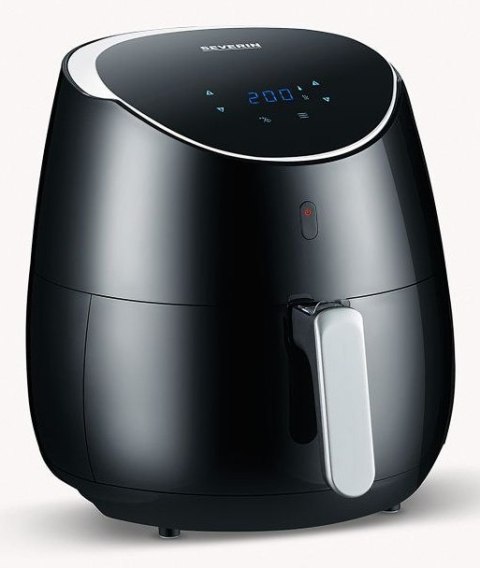 Severin FR 2445 frytkownica Pojedyńczy 5 l Autonomiczny 2000 W Frytkownica na gorące powietrze Czarny, Metaliczny, Srebrny