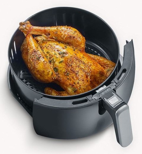 Severin FR 2445 frytkownica Pojedyńczy 5 l Autonomiczny 2000 W Frytkownica na gorące powietrze Czarny, Metaliczny, Srebrny