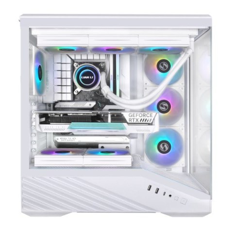 Obudowa PC Lian Li Vector V100, Midi-Tower, ATX, RGB, Szkło Hartowane - Białe