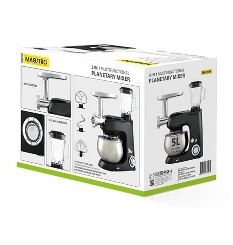 Mikser planetarny 3w1 2000W MR-559-M MAESTRO