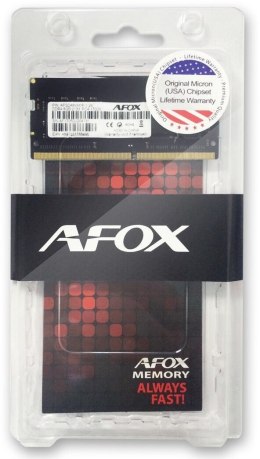 Pamięć AFOX (SODIMM/DDR4/8 GB/2400MHz/1.2V/SINGLE)