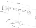 Podstawa biurkowa L-21N Podwójny 13-27 cal L-21N (13 - 27")