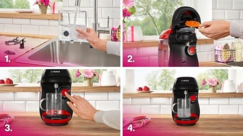 Ekspres do kawy Bosch Tassimo czerwony (TAS103E)