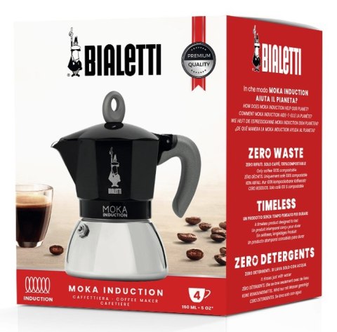 Bialetti kawiarka New Moka Induction 4tz czarna