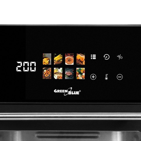 GREENBLUE FRYTKOWNICA BEZTŁUSZCZOWA AIR FRYER, MOCNA 1800W, POJEMNOŚĆ 10L, 8 PROGRAMÓW, AKCESORIA, TIMER GB950